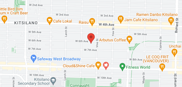 map of 2336 W 6TH AVENUE